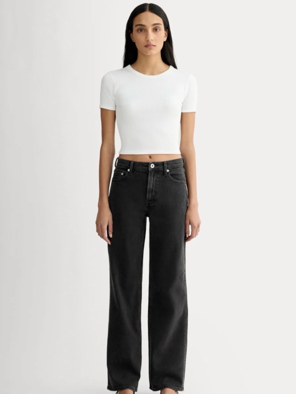 NWOT Everlane ‘90s Forever Jean in Washed Black